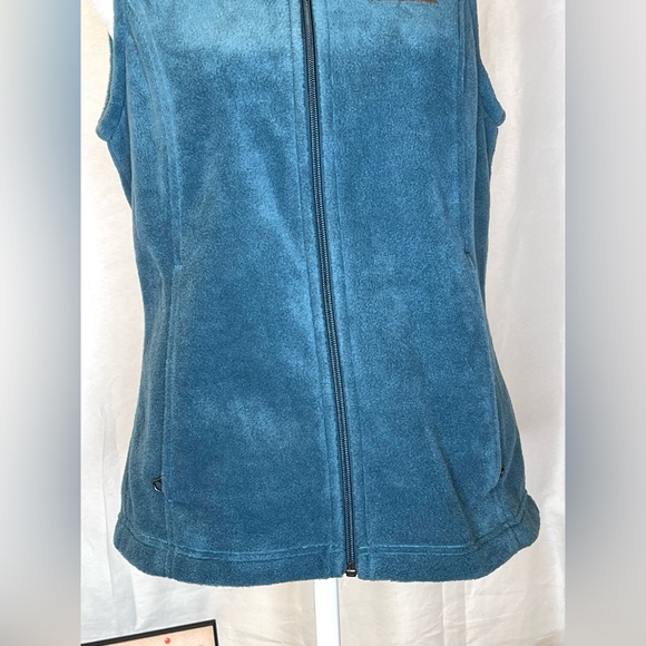 Columbia Deep Sage Green Fleece Vest Size Small - Picture 4 of 10